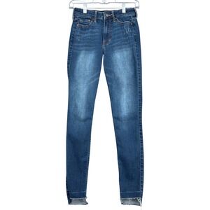 Hollister High Rise Super Skinny Jeans Women 0R Cotton Blue